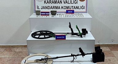 Karaman’da 39 aranan şahıs yakalandı, çok sayıda kaçak ve tarihi eser ele geçirildi