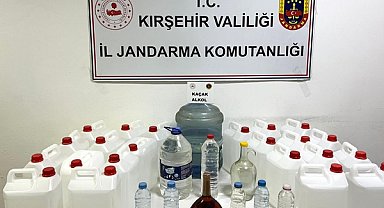 Kırşehir’de kaçak alkol operasyonu: 3 adrese eş zamanlı baskın