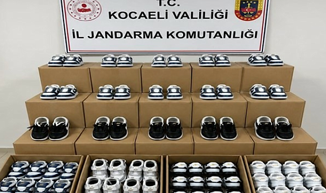 Kocaeli’de 3,2 milyon TL değerinde sahte spor ayakkabı ele geçirildi