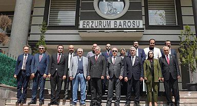 Özdağ, Erzurum Barosu’nu ziyaret etti