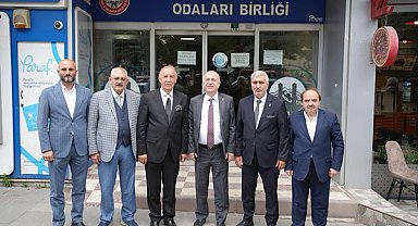 Özdağ, Erzurum Esnaf ve Sanatkarlar Odaları Birliği’ni ziyaret etti