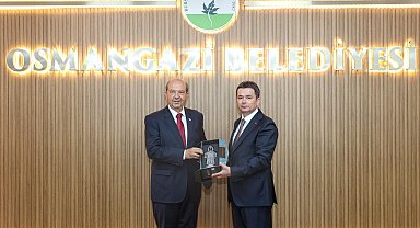Başkan Aydın, KKTC 5. Cumhurbaşkanı Ersin Tatar'ı ağırladı