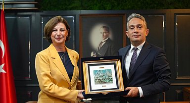Başkan Ayşe Ünlüce'den Başsavcı Ferhat Deniz'e Hayırlı Olsun ziyareti