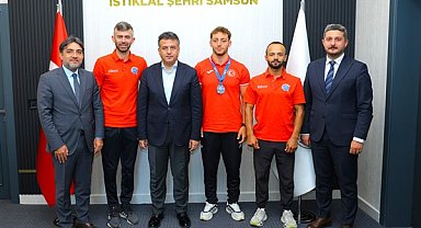 Başkan Doğan, milli kanocu Resul Aydın'ı ağırladı