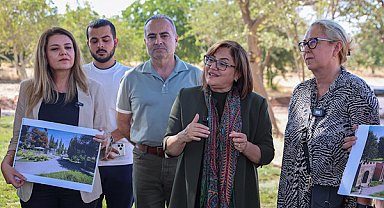 Başkan Şahin, Gastrobotanik Park inşaatını inceledi