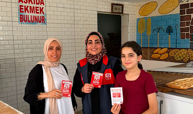 Batman’da 112 Acil Çağrı Merkezi ekiplerinden 850 iş yerine bilgilendirme ziyareti