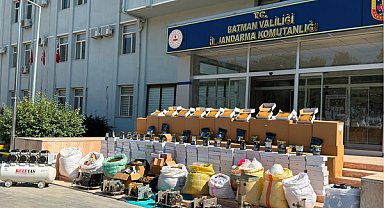 Batman'da kaçakçılık operasyonunda tütün ve makaron ele geçirildi