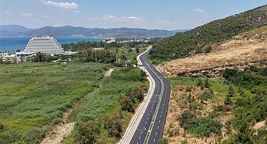 Büyükşehir, Selçuk'taki Pamucak turizm yolunu yeniledi