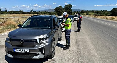 Çanakkale'de Jandarmadan 'Huzur ve Güven' trafik denetimi