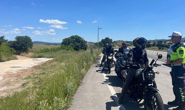 Çanakkale’de motosiklet denetimlerinde 14 araç trafikten men edildi