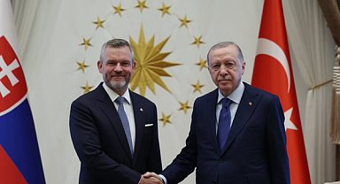 Cumhurbaşkanı Erdoğan, Slovakya Cumhurbaşkanı Pellegrini ile ikili ilişkileri ele aldı