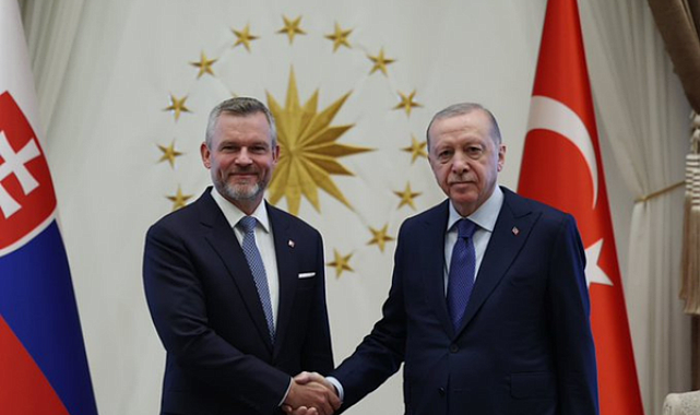 Cumhurbaşkanı Erdoğan, Slovakya Cumhurbaşkanı Pellegrini ile ikili ilişkileri ele aldı