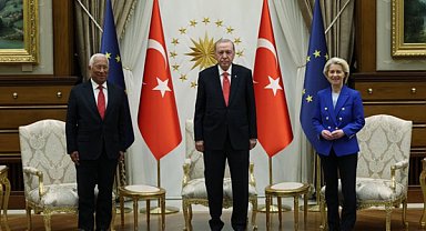 Cumhurbaşkanı Erdoğan, Von der Leyen ve Costa'yı kabul etti