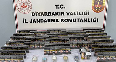 Diyarbakır'da kaçak sigara ve elektronik ürün ele geçirildi