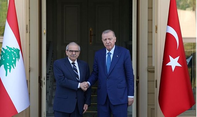 Erdoğan, Lübnan Başbakanı Selam ile çalışma yemeğinde bir araya geldi