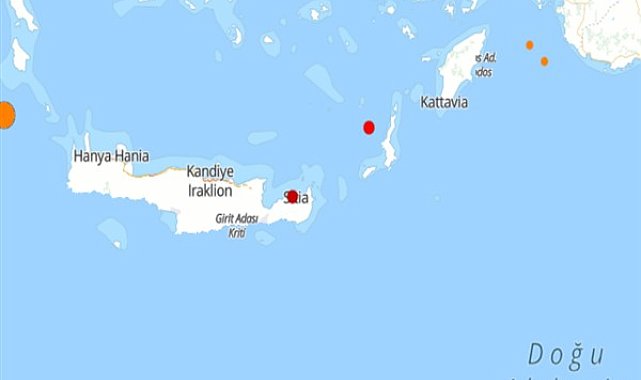 Girit Adası'nda deprem
