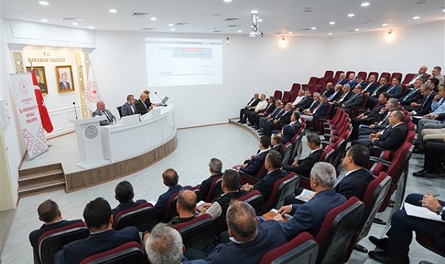 Karaman'da İl Koordinasyon Kurulu toplandı