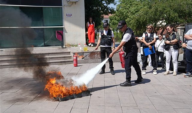 Keçiören Belediyesi personeline afet ve yangın eğitimi