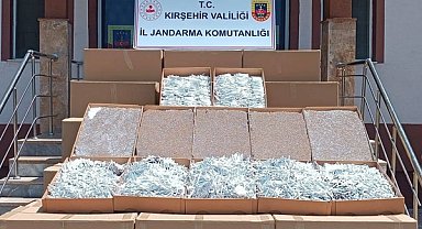 Kırşehir’de 1 milyon 26 bin kaçak makaron ele geçirildi