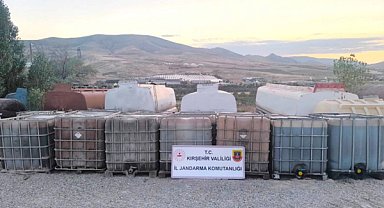 Kırşehir'de 29 bin litre kaçak akaryakıt ele geçirildi