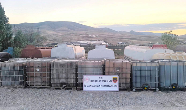 Kırşehir'de 29 bin litre kaçak akaryakıt ele geçirildi