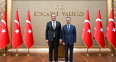 Kocaeli 1. İdare Mahkemesi Başkanı Kutlu, Kocaeli Valisi Aktaş'ı ziyaret etti