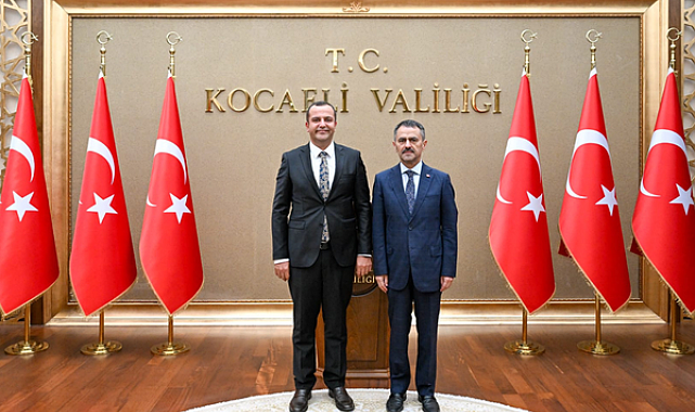Kocaeli 1. İdare Mahkemesi Başkanı Kutlu, Kocaeli Valisi Aktaş'ı ziyaret etti