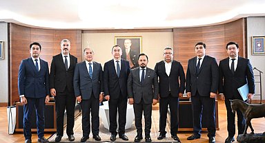 Özbekistan Büyükelçisi Khaydarov’dan Sarıçam Belediye Başkanı Uludağ'a ziyaret