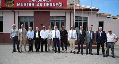 Özdağ'dan Çarşıbaşı Muhtarlar Derneği’ne ziyaret