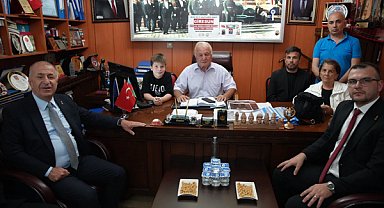 Özdağ, Giresun Esnaf ve Sanatkarlar Odaları Birliği'ni ziyaret etti