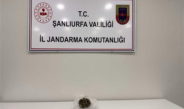 Şanlıurfa'da 100 gram esrar ele geçirildi