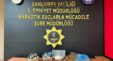 Şanlıurfa'da 3 kilo 650 gram esrar ele geçirildi