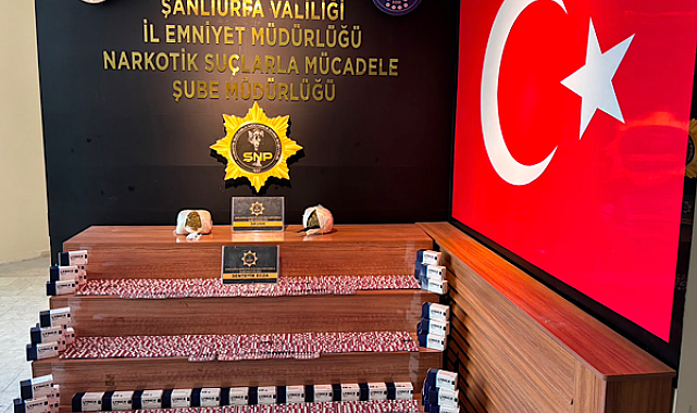 Şanlıurfa'da yolcu otobüsünde uyuşturucu operasyonu