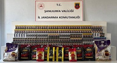 Viranşehir’de 2 bin 500 kaçak sigara ve 31 kilogram çay ele geçirildi