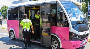 Yalova’da “M” plakalı minibüslere kapsamlı denetim