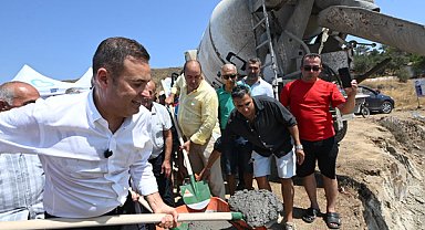 Akın, Avşa Cemevi'nin temel atma törenine katıldı