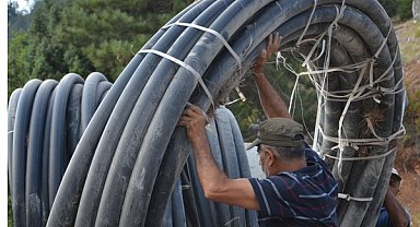 Antalya’da Asmaca Yaylası’na bin 700 metre içme suyu borusu desteği