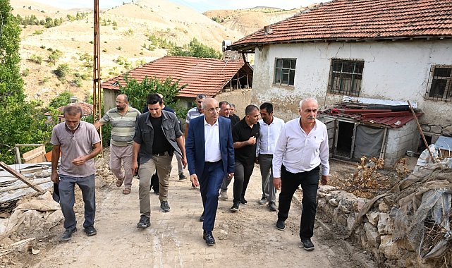 Başkan Er, sel felaketinin yaşandığı Kocaözü’nü ziyaret etti