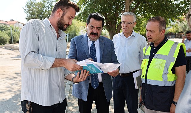Başkan Ertemur, Pamukkale’de devam eden belediye yatırımları yerinde incelendi