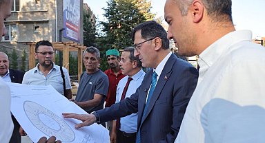 Başkan Kahveci, Ulu Cami çevresindeki çalışmaları yerinde inceledi