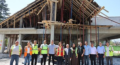 Başkan Ünlüce, Sazova Çocuk Evi inşaatını yerinde inceledi