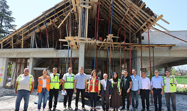Başkan Ünlüce, Sazova Çocuk Evi inşaatını yerinde inceledi