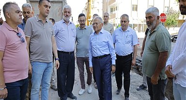 Büyükkılıç, Keykubat Yağmur Suyu Hattı çalışmalarını inceledi