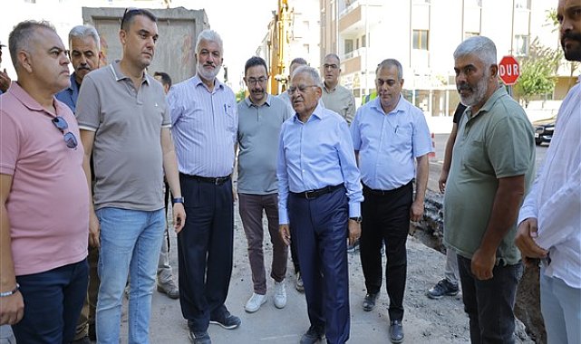 Büyükkılıç, Keykubat Yağmur Suyu Hattı çalışmalarını inceledi