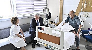 Dervişoğlu, hastanede tedavi gören İYİ Parti Milletvekili Çirkin'i ziyaret etti