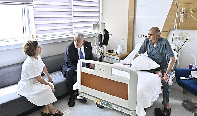 Dervişoğlu, hastanede tedavi gören İYİ Parti Milletvekili Çirkin'i ziyaret etti