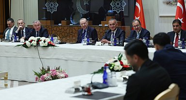 Erdoğan, Trendyol Süper Lig'e çıkan yönetici, teknik heyet ve sporcularını kabul etti