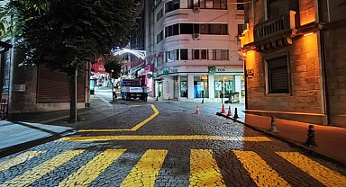 Giresun'da yaya geçitleri yenileniyor