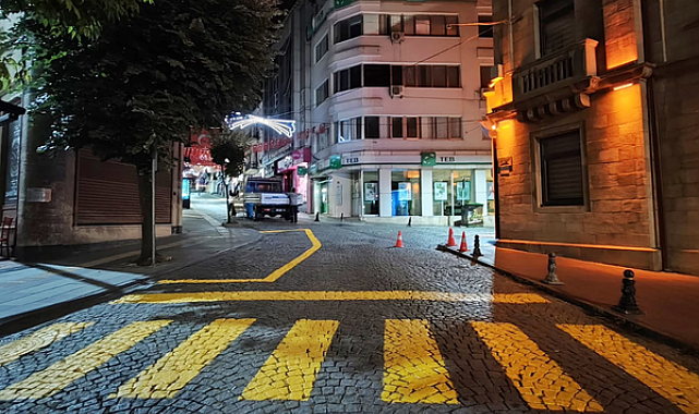 Giresun'da yaya geçitleri yenileniyor