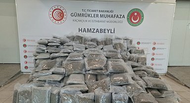 Hamzabeyli Gümrük Kapısı’nda 287 kilo 910 gram esrar ele geçirildi